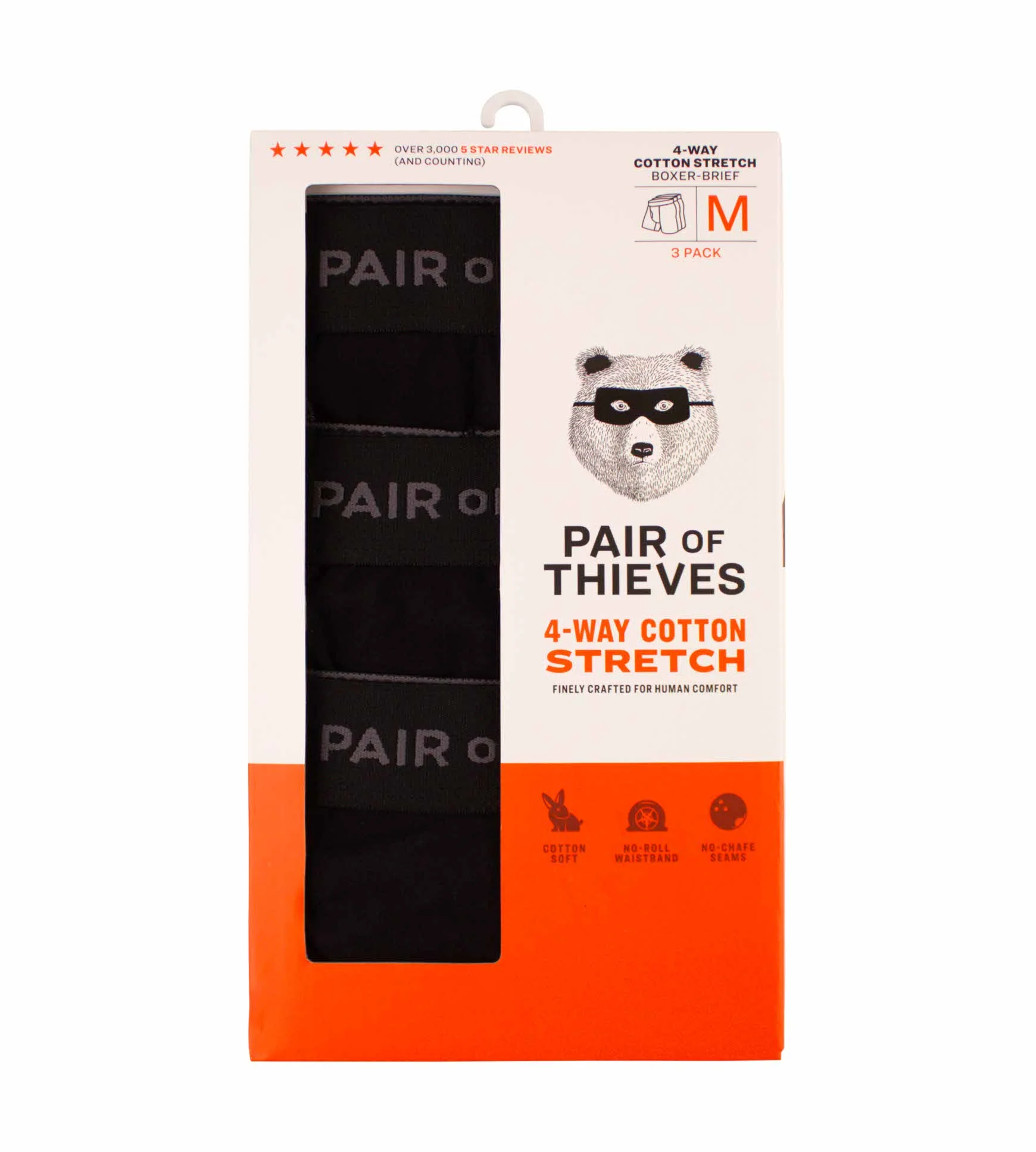 4-Way Stretch Every Day Kit Cotton Stretch Boxer Briefs (3-Pack) - Image 3